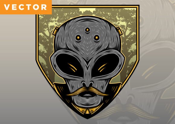 Download Old Alien Illustration - Old Collection