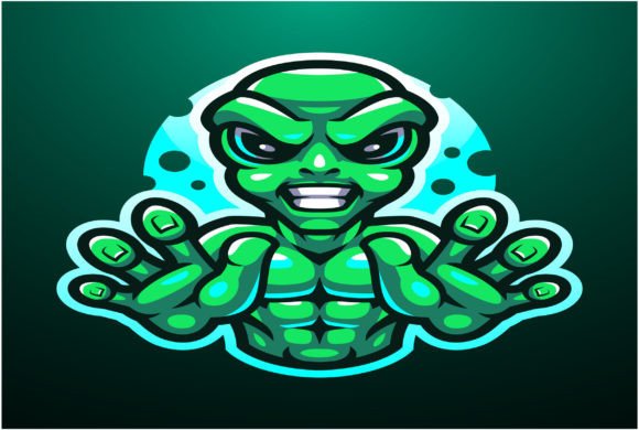 Download Alien Esport Mascot Logo Design - Logo Collection