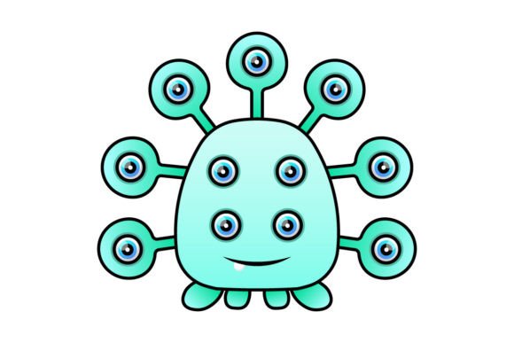 Download Cute Illustration Design Alien Vector - Alien Collection
