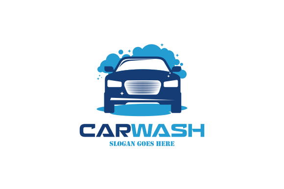 Download Flat Car Wash Logo Background. Best Logo - Logo Collection
