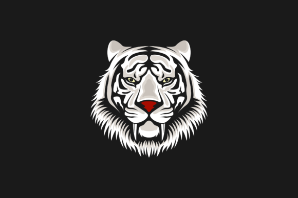 Download Vector White Tiger Logo Design - Logo Collection