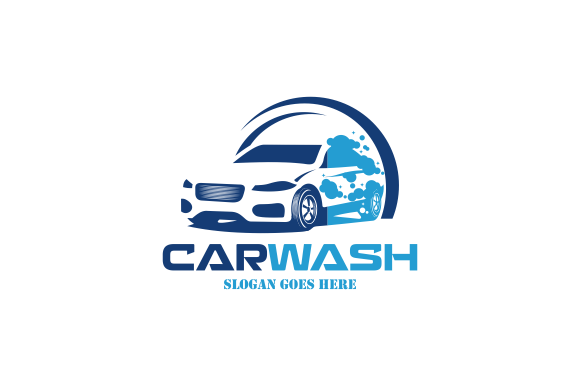 Download Flat Car Wash Logo Background. Best Logo - Logo Collection