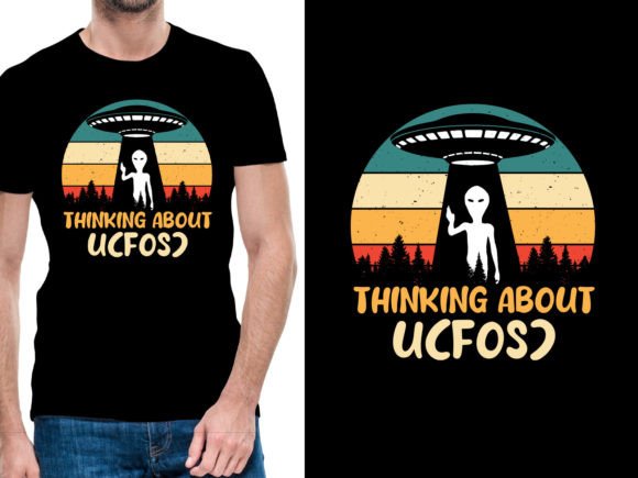 Download Thinking About Ufo Alien Tshirt Design - Alien Collection