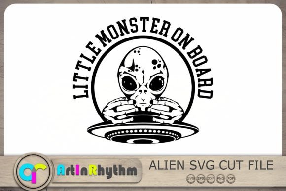 Download Little Monster on Board Svg, Alien Svg - Alien Collection