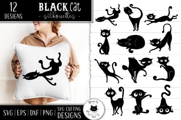 Download Black Cat SVG Files | Cat Silhouettes - Premium Resources