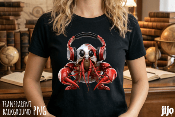 Download Crab Headphones Music Alien PNG - Alien Collection