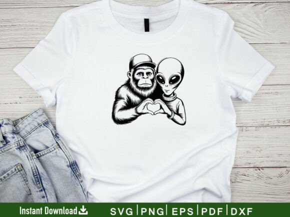 Download Bigfoot and Alien Svg, Cricut File - Alien Collection