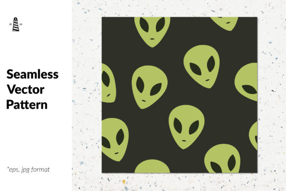 Download Alien Vector Seamless Pattern - Alien Collection