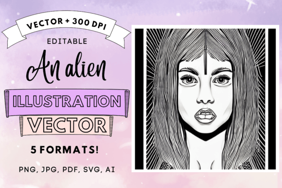 Download Illustration of an Alien Vector - Alien Collection